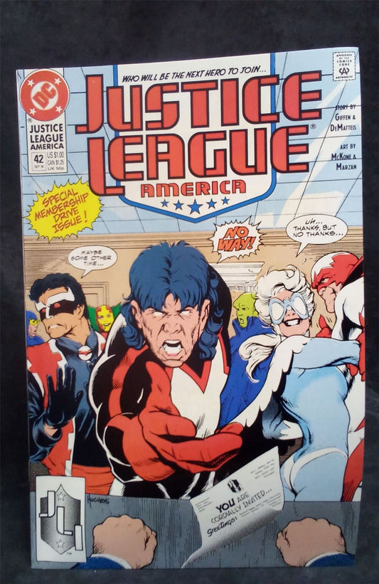 Justice League America #42 1990 DC Comics Comic Book