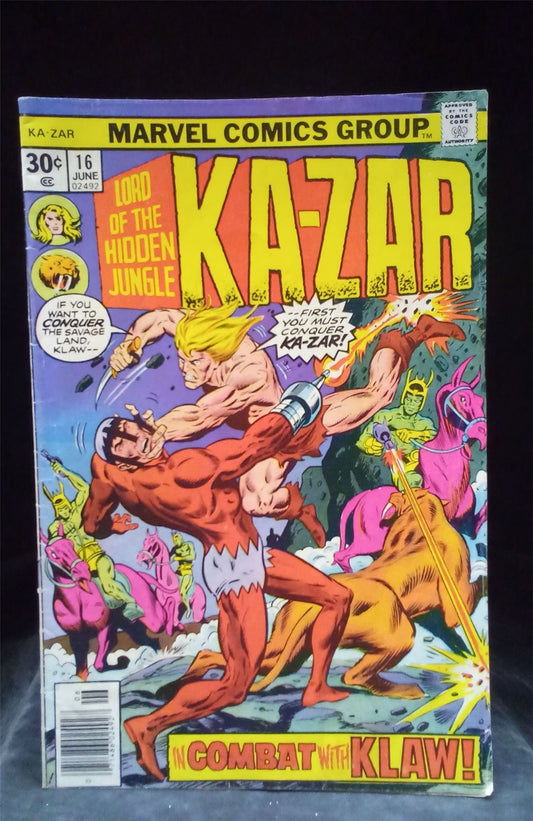 Ka-Zar #16 1976 Marvel Comics Comic Book