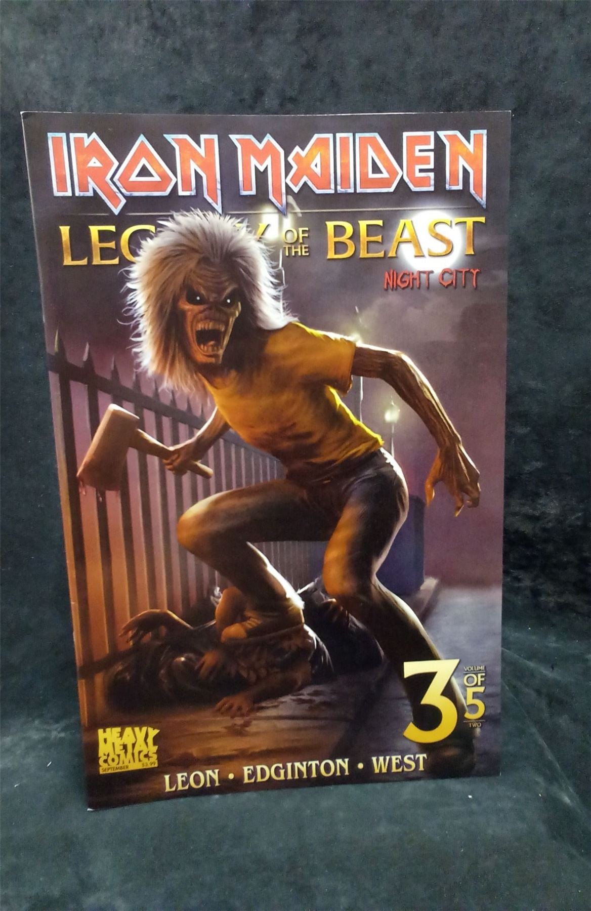 Iron Maiden: Legacy of the Beast - Night City #3 Cover C 2018 heavy metal Comic Book