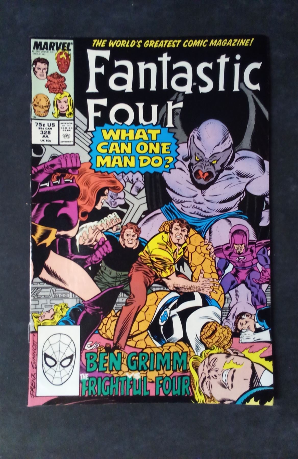 Fantastic Four #328 Direct Edition 1989 marvel Comic Book