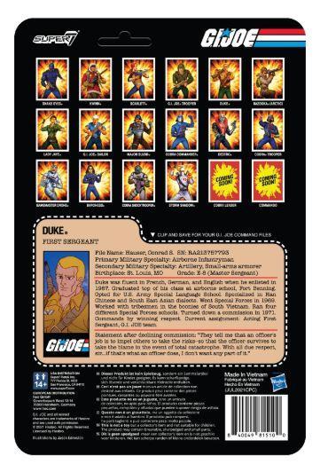 G.I. Joe ReAction Duke (First Sergeant) by Super7