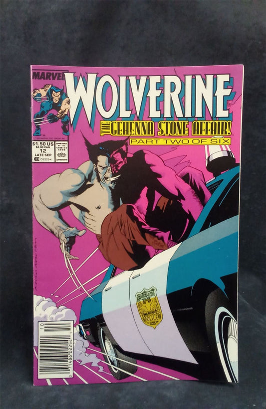 Wolverine #12 Newsstand Edition 1989 Marvel Comics Comic Book