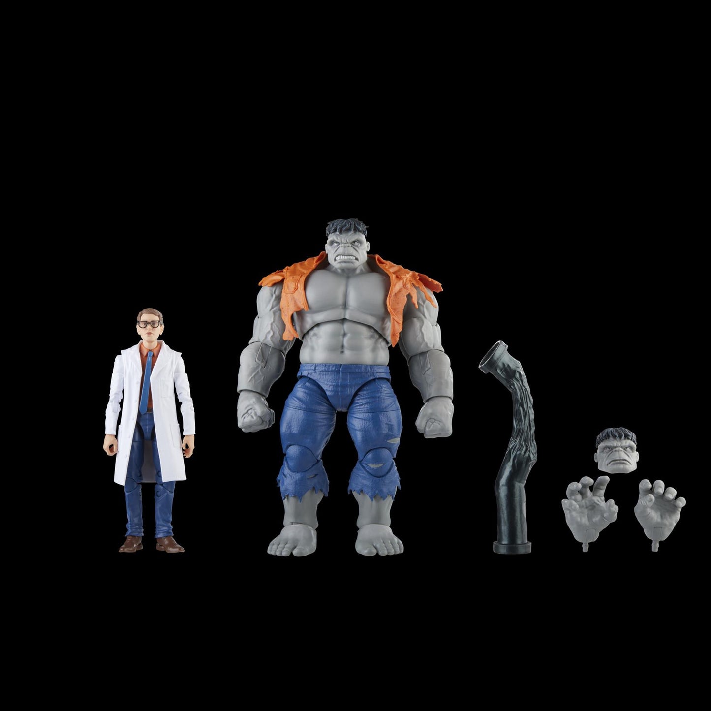 Avengers 60th Ann Leg Grey Hulk/banner 6in Action Figure 2pk