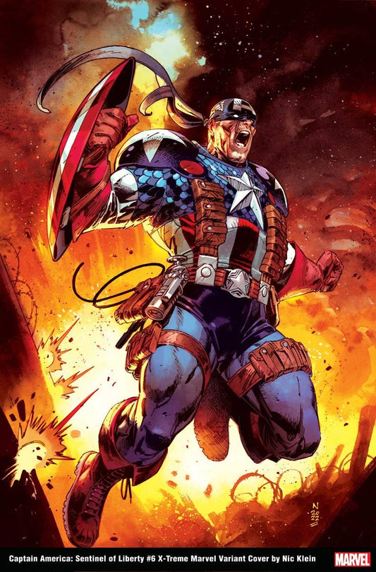 Captain America Sentinel Of Liberty #6 Klein X-treme Marvel (Klein X-treme Marvel Var) Marvel Prh Comic Book 2022