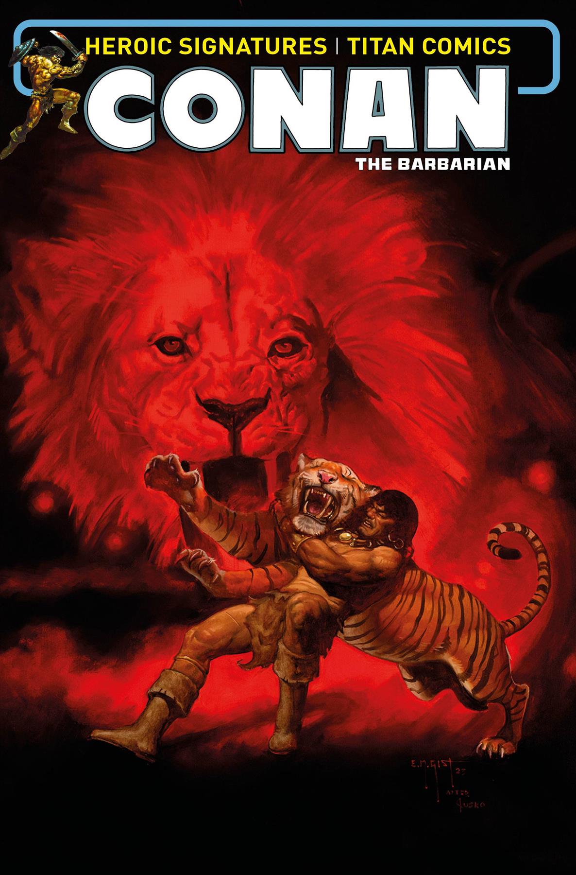 Conan Barbarian #2 Cvr D Gist Retro (mr) Titan Comics Comic Book