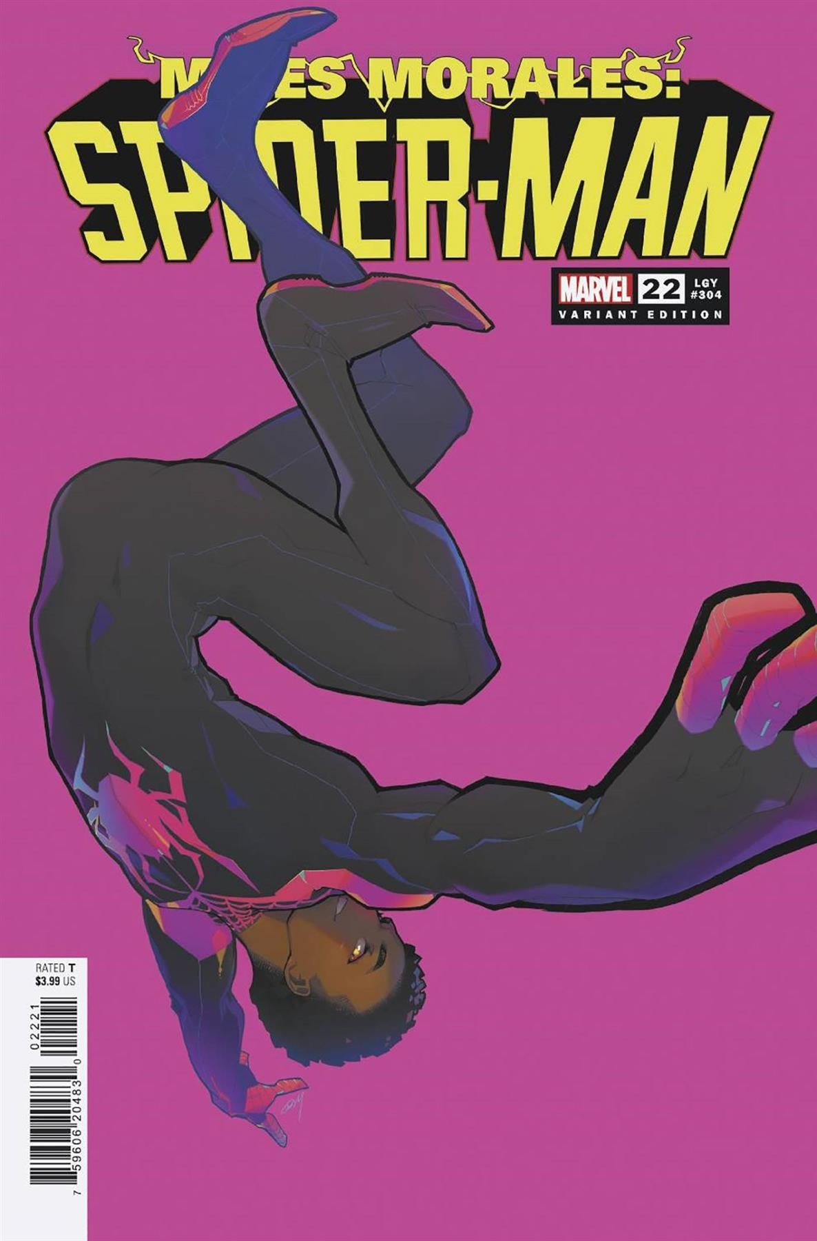 Miles Morales Spider-man #22 Rose Besch Var Marvel Prh Comic Book