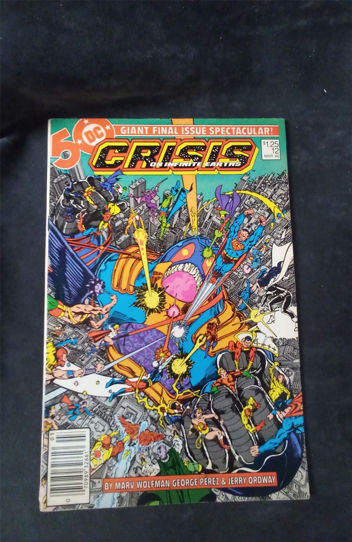 Crisis on Infinite Earths #12 Dollar Sixty Cover 1986 dc-comics Comic Book dc-comics Comic Book