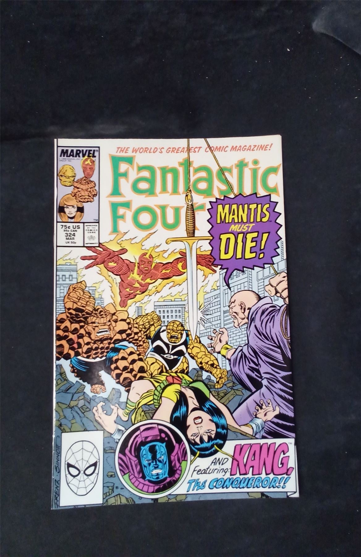 Fantastic Four #324 Direct Edition 1989 marvel Comic Book