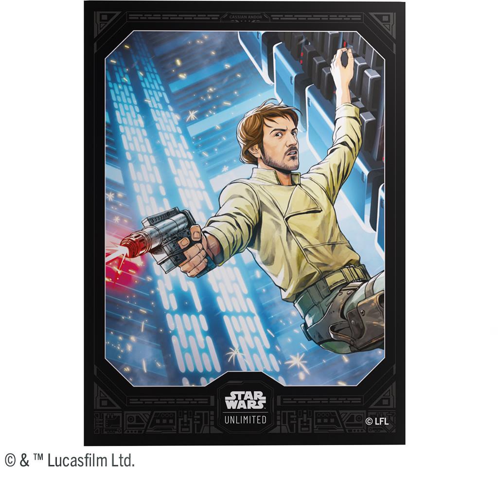 Star Wars Unlimited Premium Art Sleeve Cassian Andor 60 Standard By Gamegenic