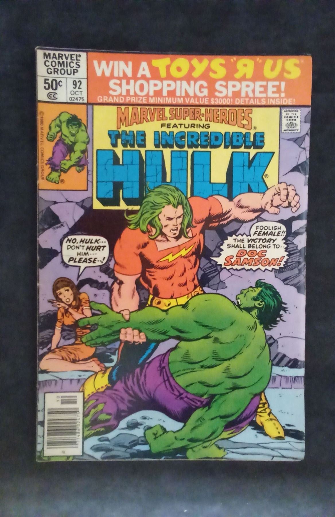 Marvel Super-Heroes #92 1980 marvel Comic Book