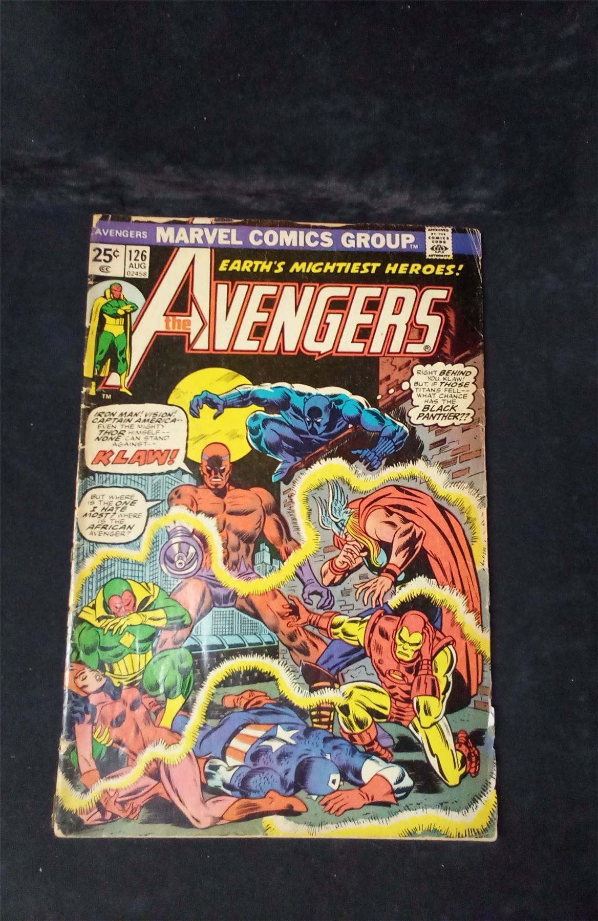 The Avengers #126 1974 marvel Comic Book