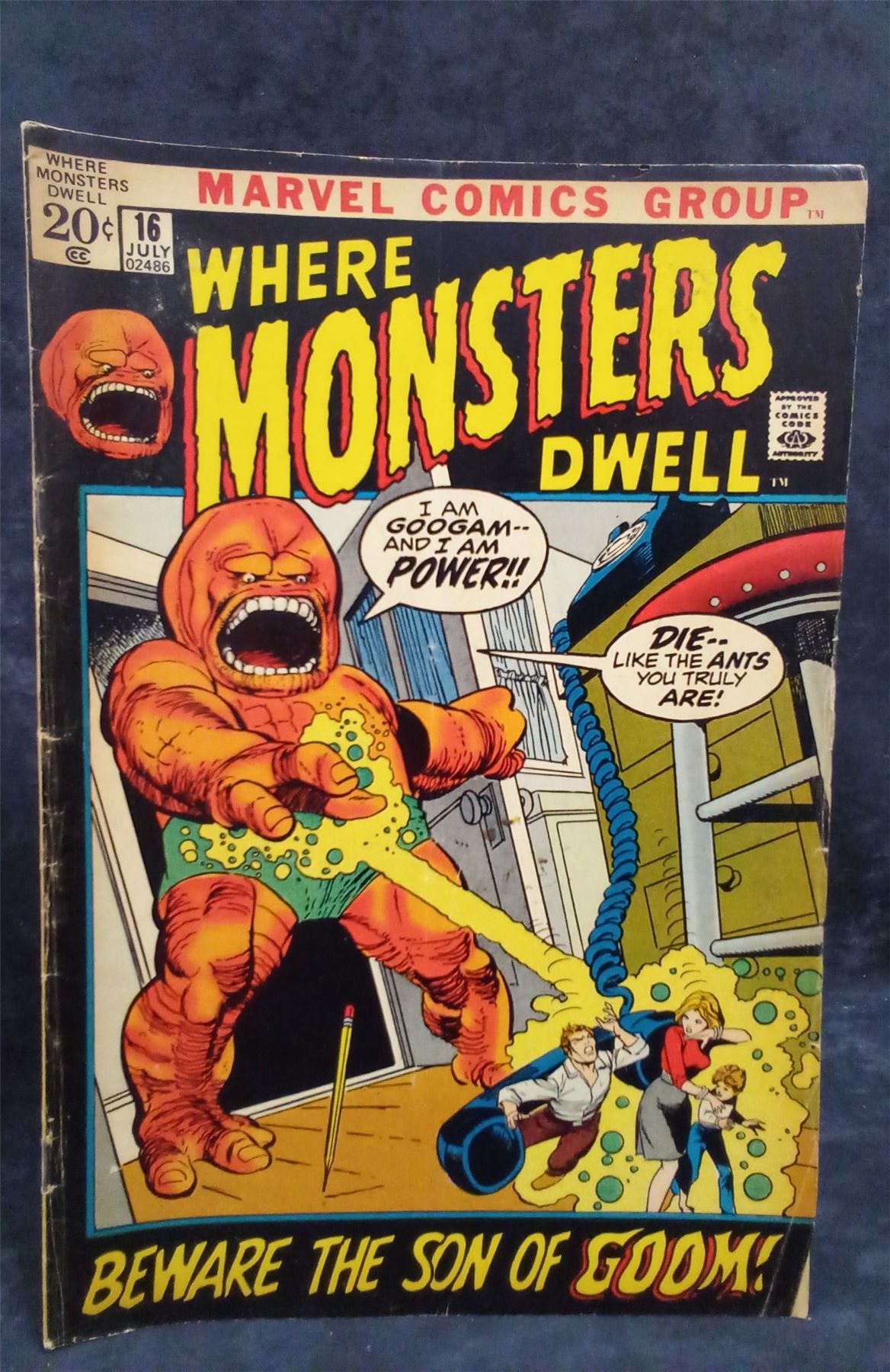 Where Monsters Dwell #16 1972 Marvel Comics Comic Book