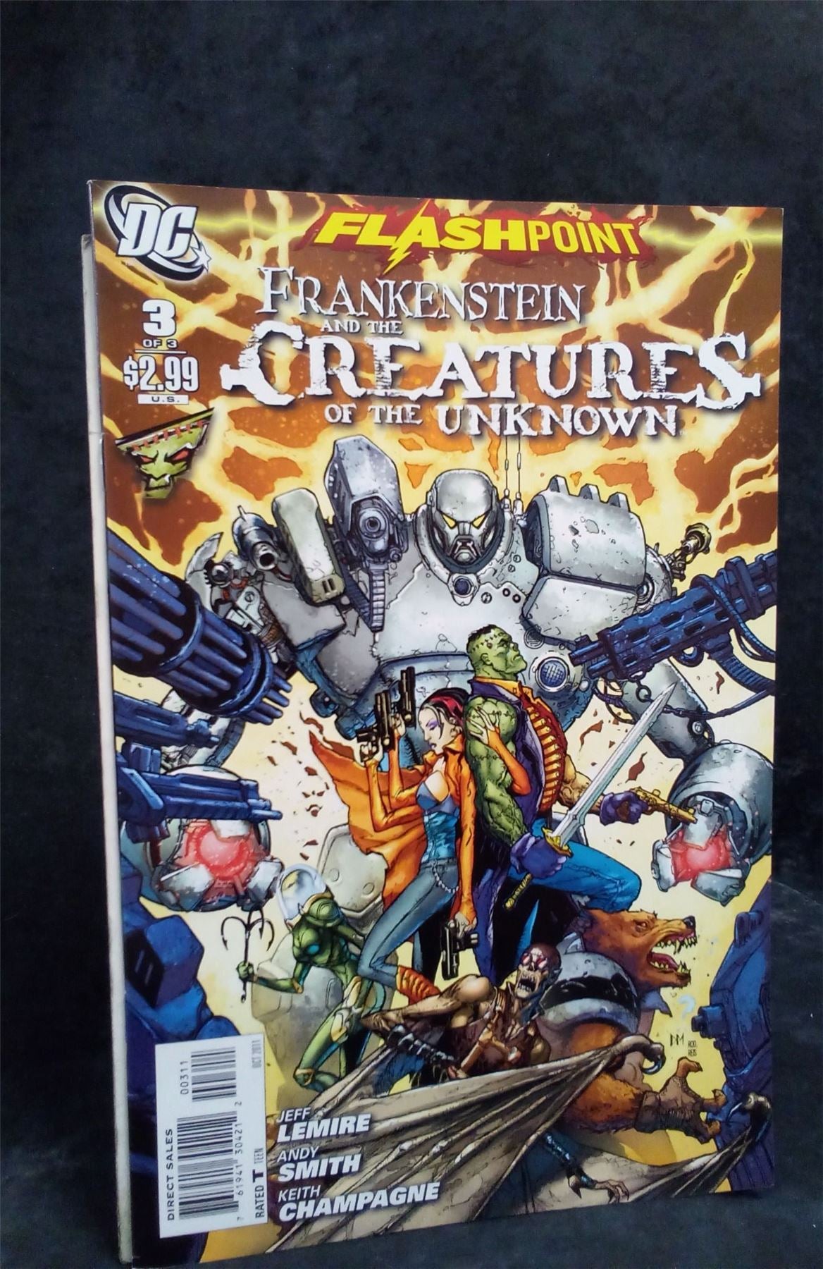Flashpoint: Frankenstein and the Creatures of the Unknown #3 2011 DC Comics Comic Book