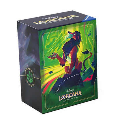 Disney Lorcana Azurite Sea Deck Box Scar, Vengeful Lion TCG By Ravensburger