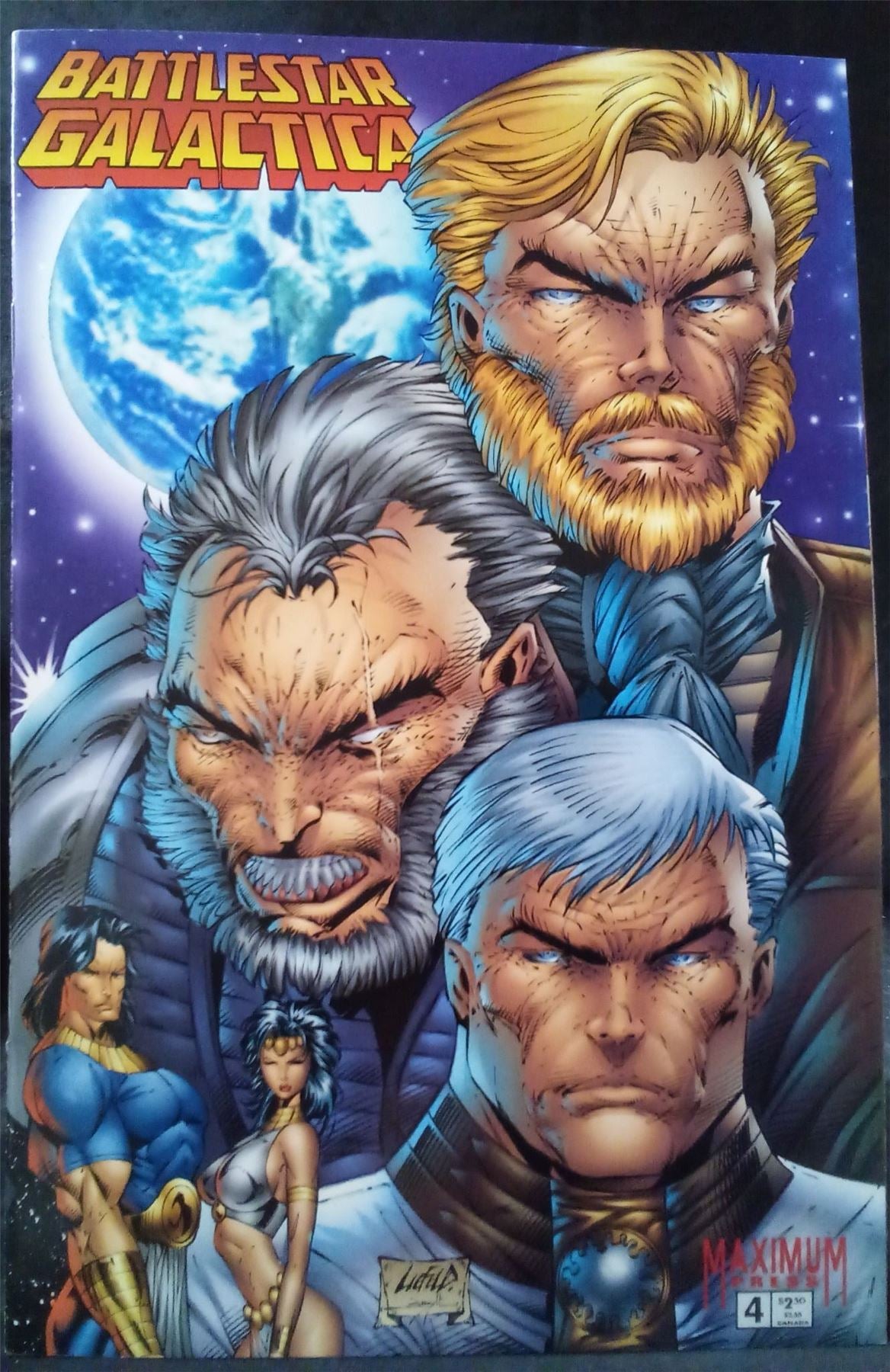 Battlestar Galactica #4 1995  Comic Book