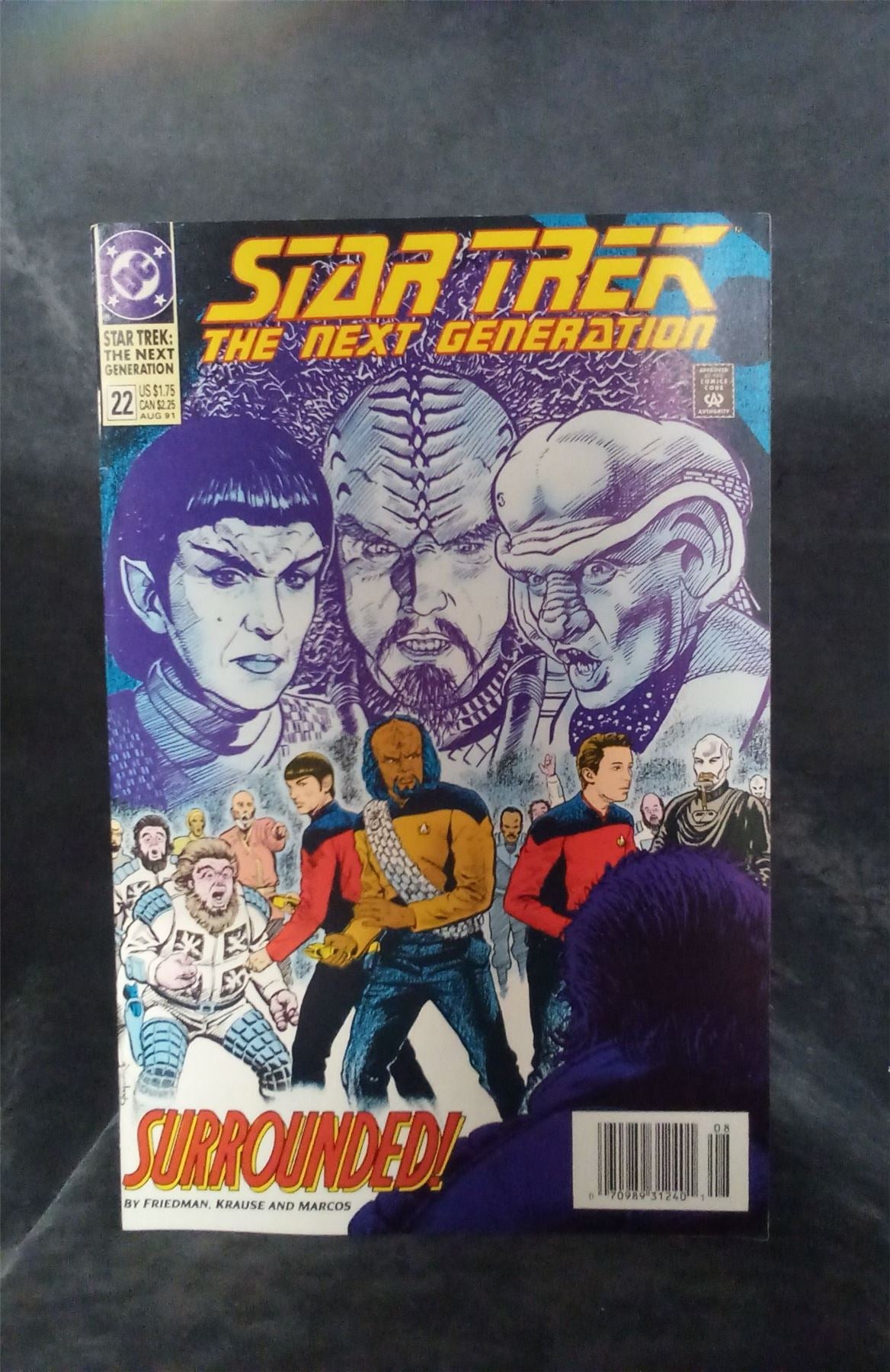 Star Trek: The Next Generation #22 Newsstand Edition 1991 DC Comics Comic Book