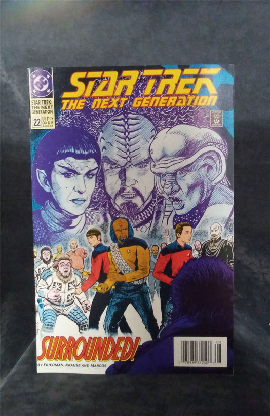 Star Trek: The Next Generation #22 Newsstand Edition 1991 DC Comics Comic Book