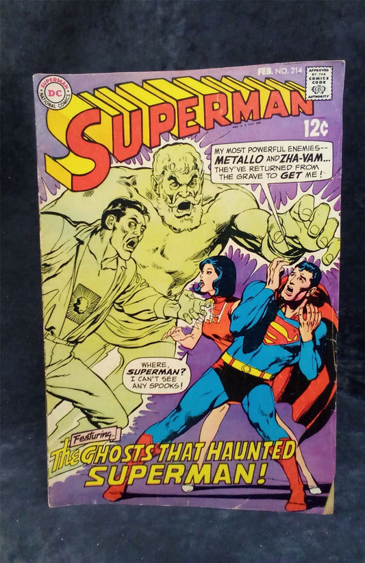 Superman #214 1969 DC Comics Comic Book