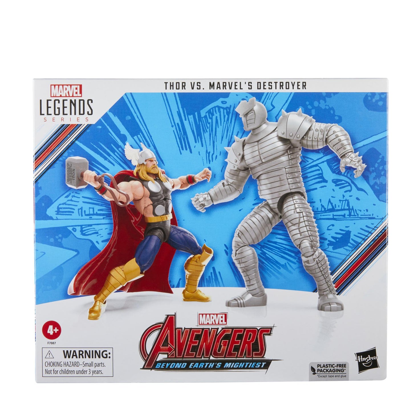 Avengers 60th Ann Leg Thor/destroyer 6in Action Figure 2pk