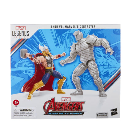Avengers 60th Ann Leg Thor/destroyer 6in Action Figure 2pk