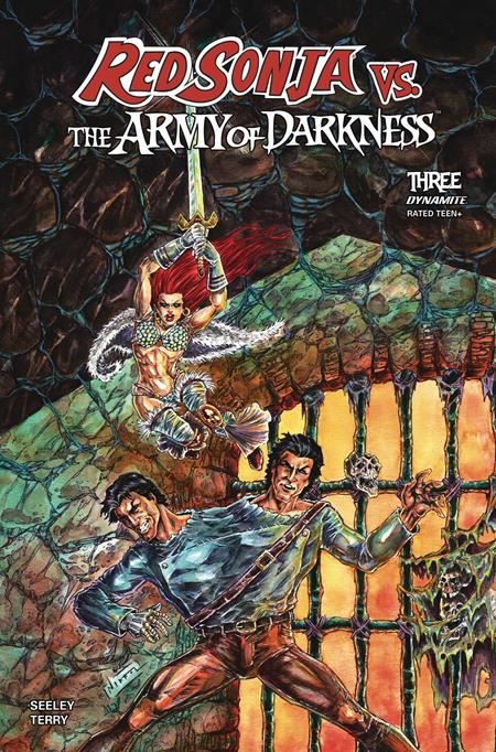 RED SONJA VS THE ARMY OF DARKNESS #3 CVR D NIKKOL JELENIC VAR  DYNAMITE Entertainment Comic Book 2025