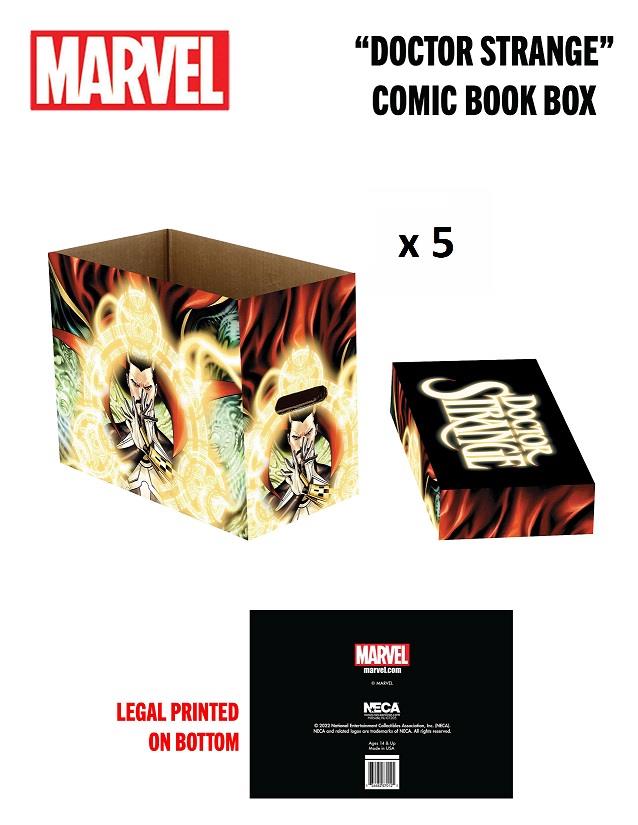 Marvel Comics Dr. Strange Short Comic Storage Box- 5 Pack Bundle
