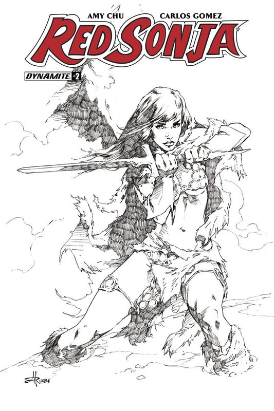 RED SONJA #2 CVR G 30 COPY RUBI B&W INCV Dynamite Comics Comic Book