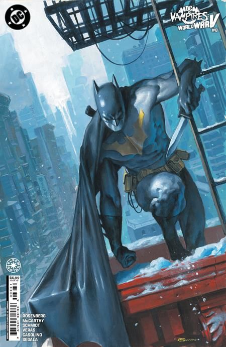 DC VS VAMPIRES WORLD WAR V #8 (OF 12) CVR B FABRIZIO DE TOMMASO CARD STOCK VAR  DC Comics Comic Book 2025