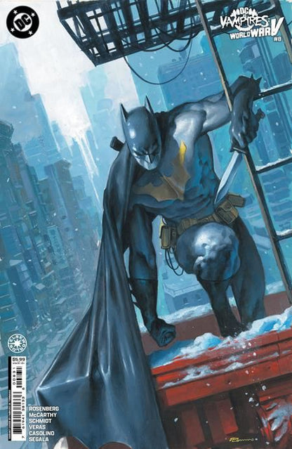 DC VS VAMPIRES WORLD WAR V #8 (OF 12) CVR B FABRIZIO DE TOMMASO CARD STOCK VAR  DC Comics Comic Book 2025