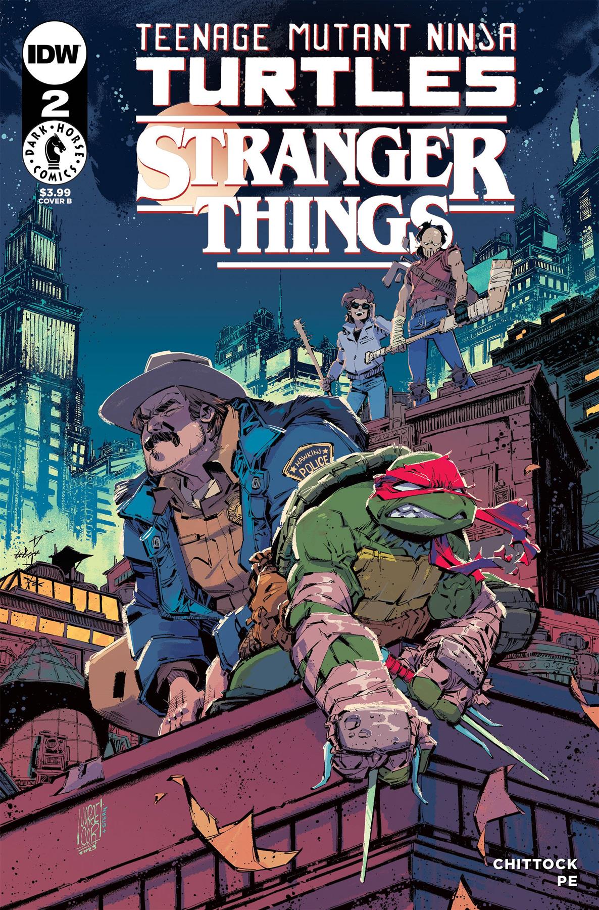 Tmnt X Stranger Things #2 Cvr B Corona Idw-prh Comic Book