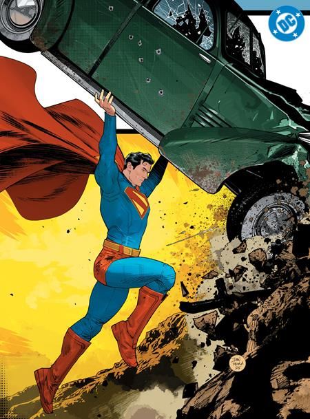 SUPERMAN DAY 2025 - ACTION COMICS #1 GOLDEN AGE SIZED FACSIMILE EDITION CVR B DAN MORA HOMAGE CARD STOCK VAR  DC Comics Comic Book 2025