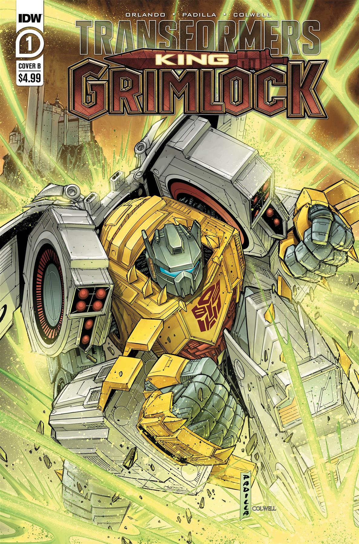 Transformers King Grimlock #1 (of 5) Cvr B Padilla Idw Publishing Comic Book