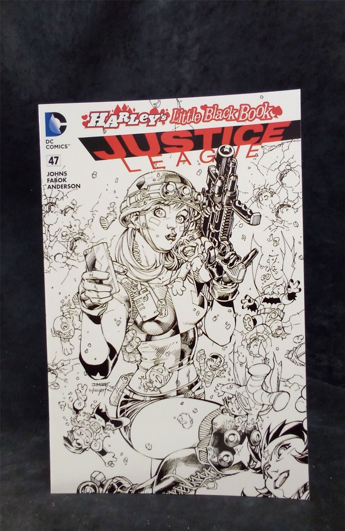 Justice League #47 Lee Inked Cover 2016 DC Comics Comic Book