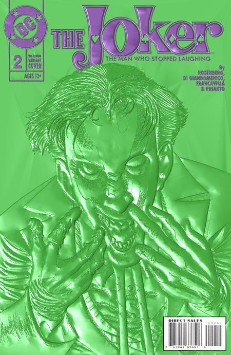 Joker The Man Who Stopped Laughing #2 Cvr D Kelley Jones 90s Cover Month Foil Multi-level Embossed Var (net) Allocations May Occur DC Comics Comic Book
