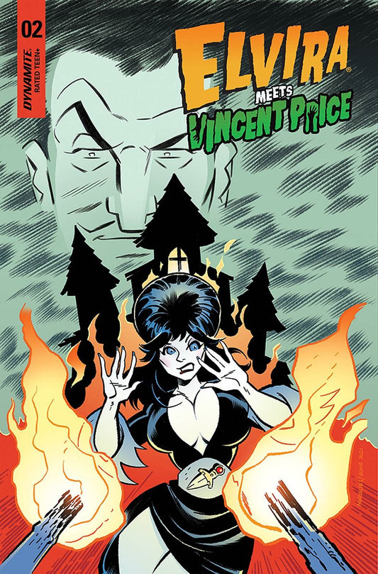 ELVIRA MEETS VINCENT PRICE #2 CVR C MARQUES & BONE Dynamite Comics Comic Book