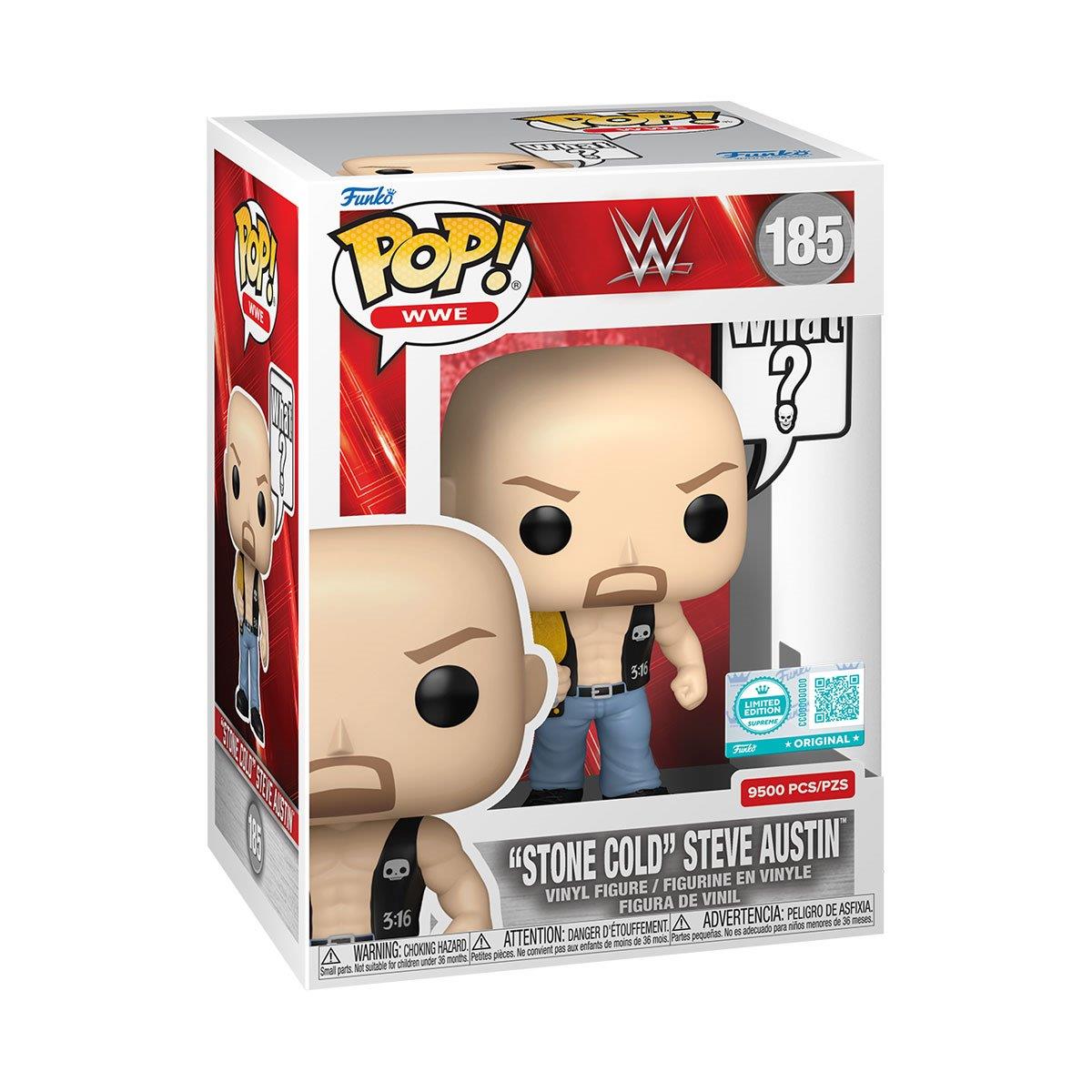 Funko POP WWE Steve Austin (What?) #185 Entertainment Earth Exclusive Vinyl Figure