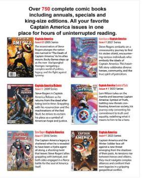 Captain America Complete Digital Comic Book Collection 1964 - 2024 Platinum Edition by GIT Collections