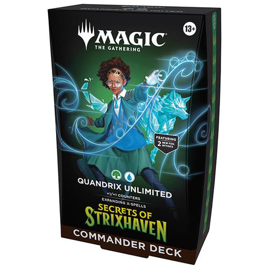 MTG TCG Secrets of Strixhaven Commander Deck- Quandrix Unlimited By Wizards of the Coast