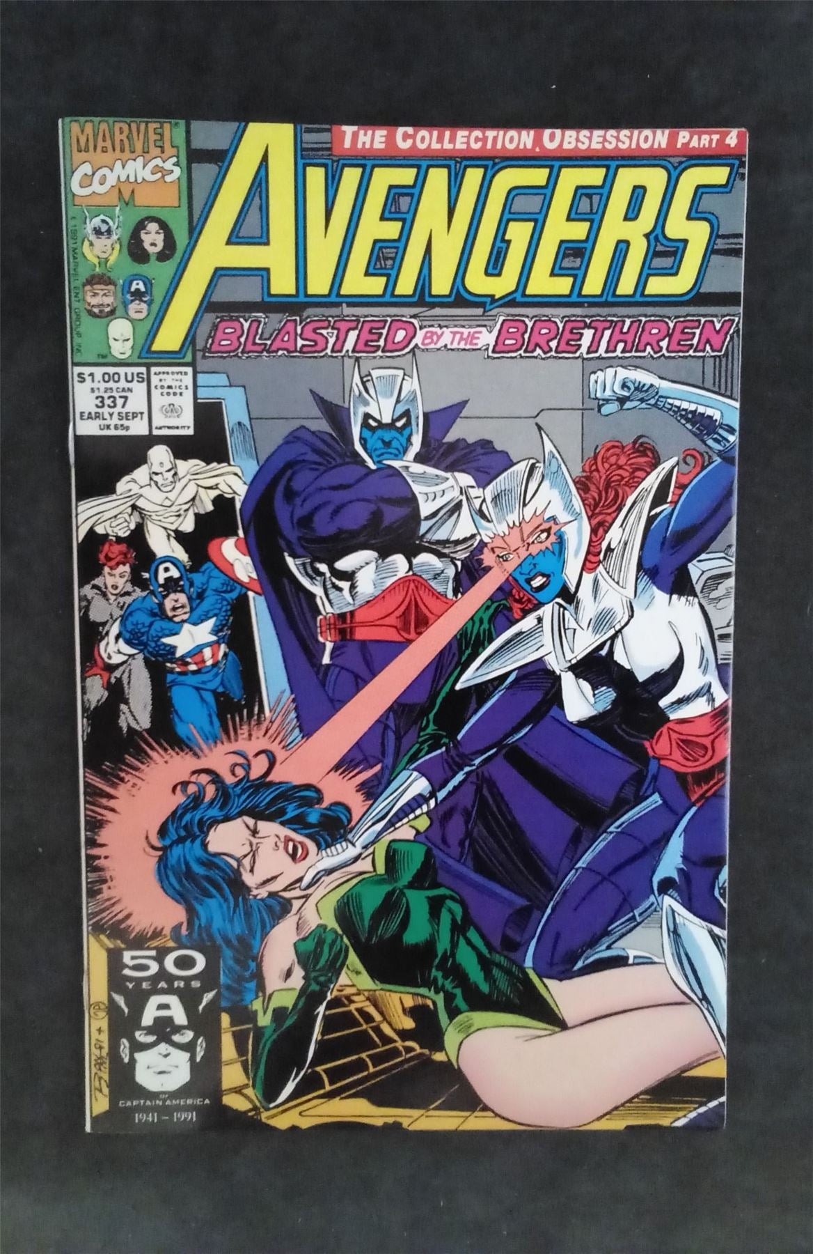 The Avengers #337 1991 marvel Comic Book