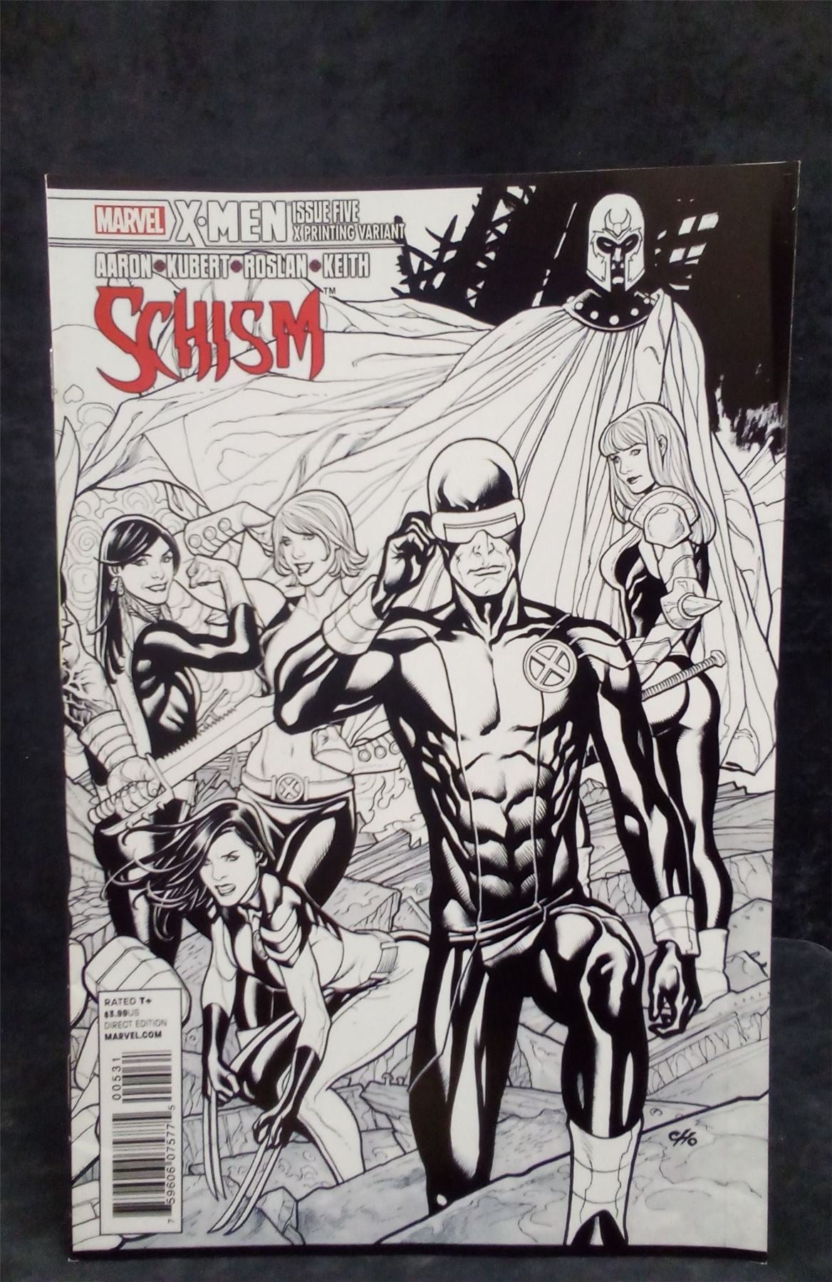X-Men: Schism #5 X Print Cover 2011 Marvel Comics Comic Book
