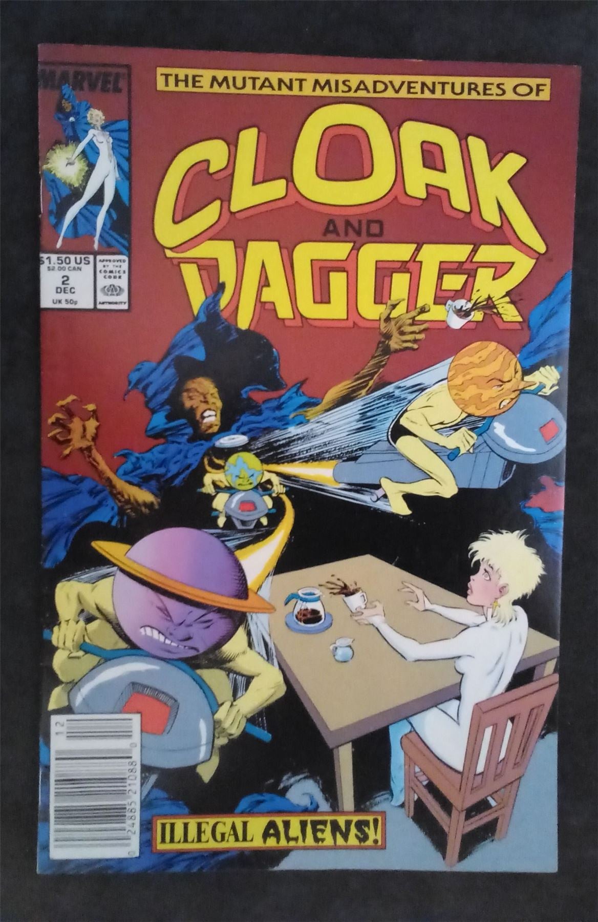 The Mutant Misadventures of Cloak and Dagger #2 1988 marvel Comic Book marvel Comic Book