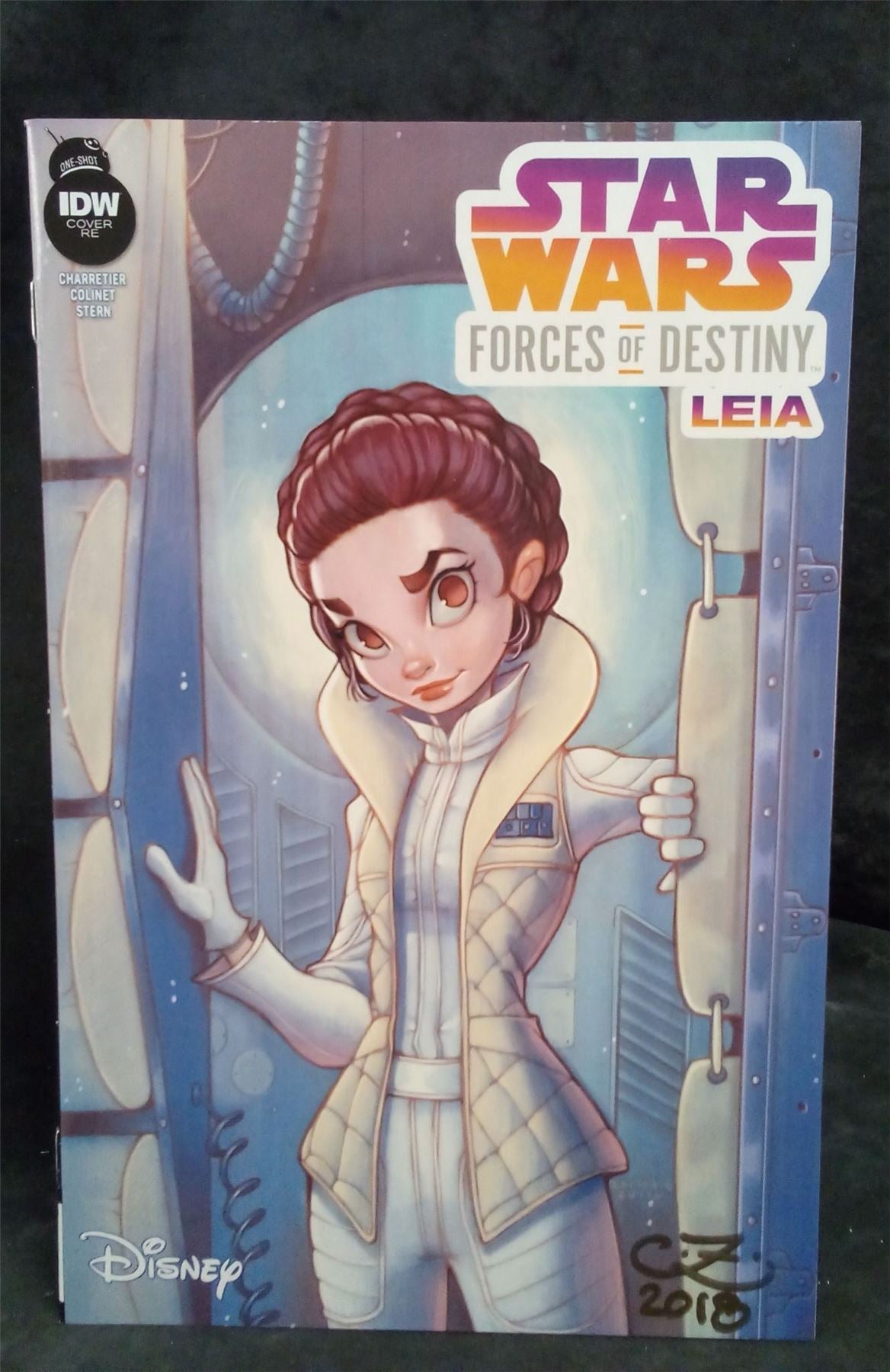 Star Wars Forces of Destiny-Leia Hall of Comics Cover 2018 IDW Comic Book