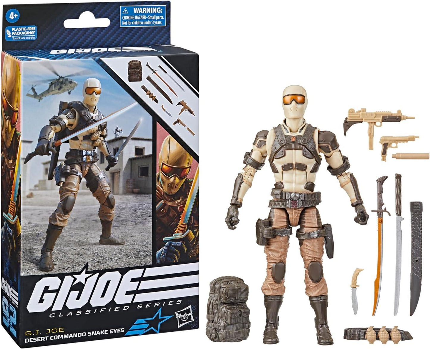 Gi Joe Classified Series 6in Desert Snake Eyes Action Figure