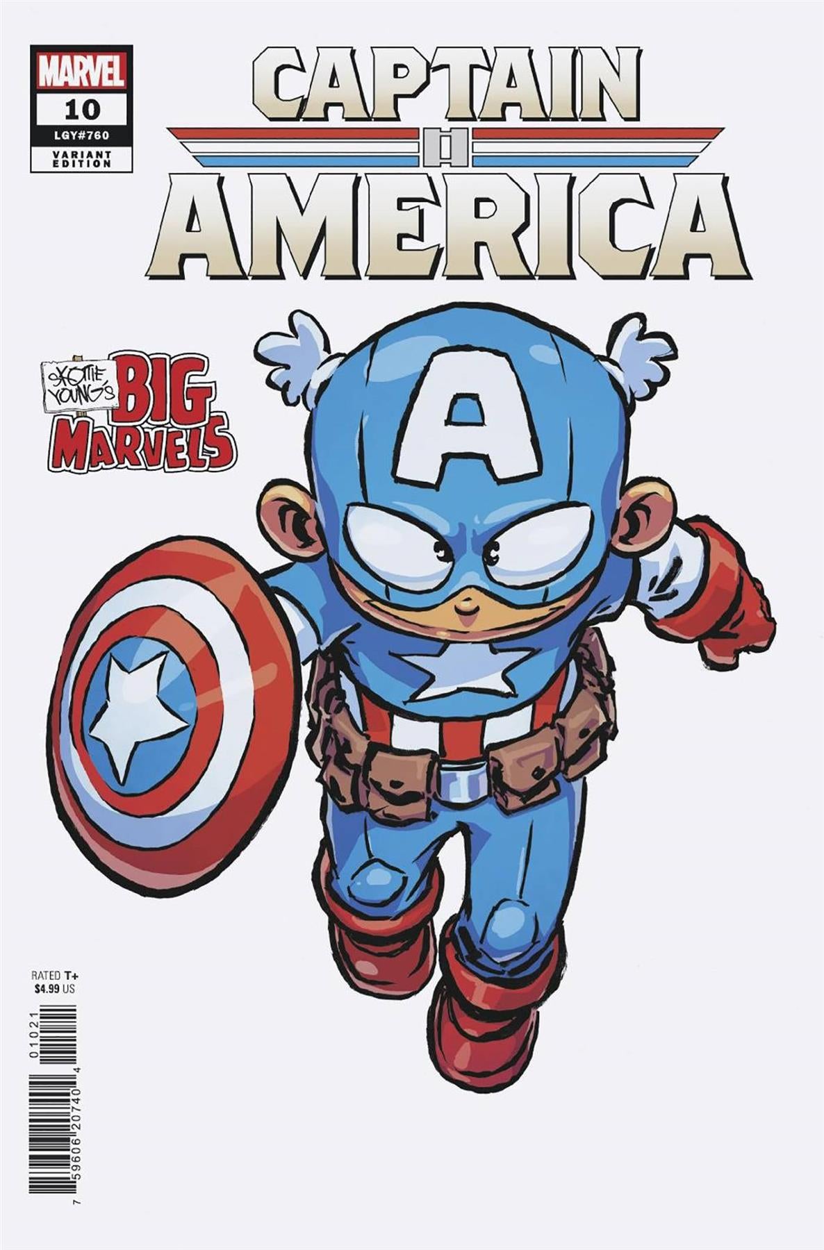 Captain America #10 Skottie Young Big Marvel Var (Skottie Young Big Marvel Var) Marvel Prh Comic Book 2024