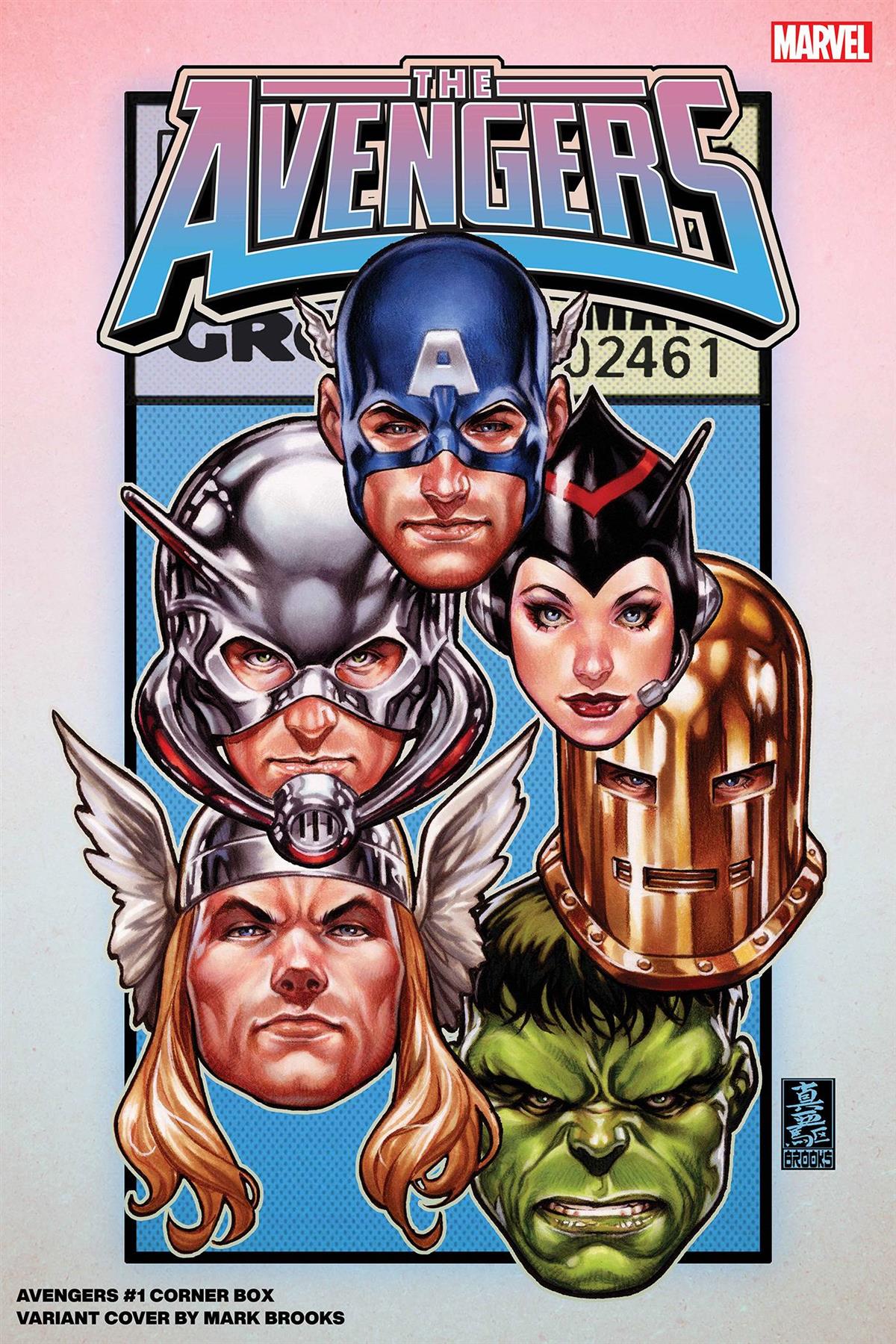 Avengers #1 Brooks Corner Box Var (Brooks Corner Box Var) Marvel Prh Comic Book 2023