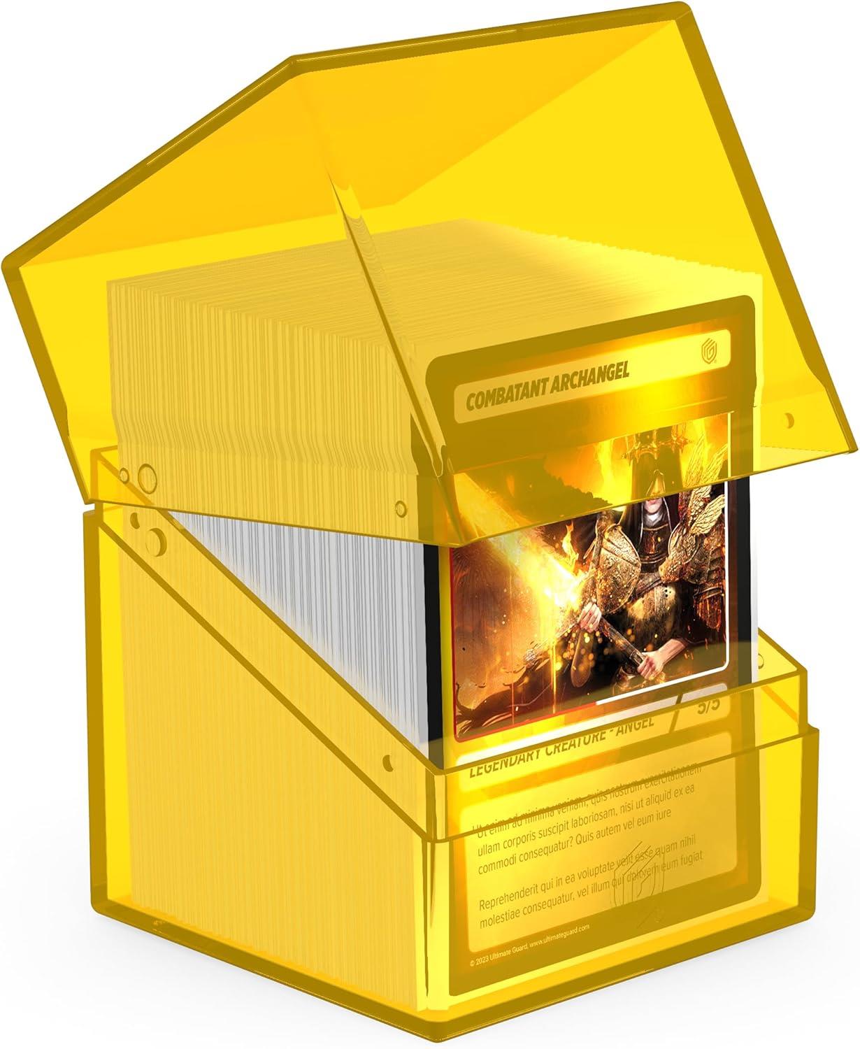 Ultimate Guard Deck Case - Boulder 100+ Clear - Amber