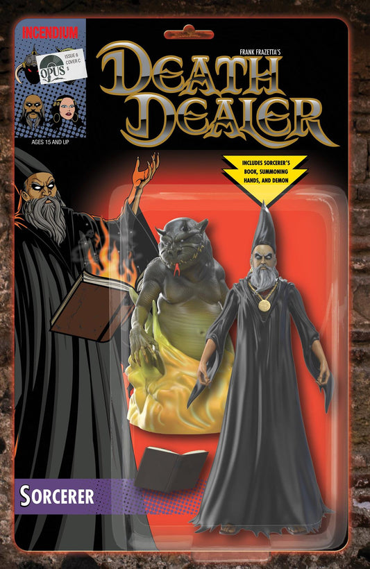 Frank Frazetta Death Dealer #6 Cvr C 5 Copy Incv Sorcerer Ac (Cvr C 5 Copy Incv Sorcerer Action Figure) Opus Comics Comic Book 2022
