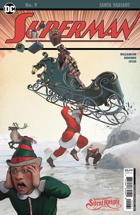 Superman #9 Cvr E Mikel Janin Santa Card Stock Var DC Comics Comic Book