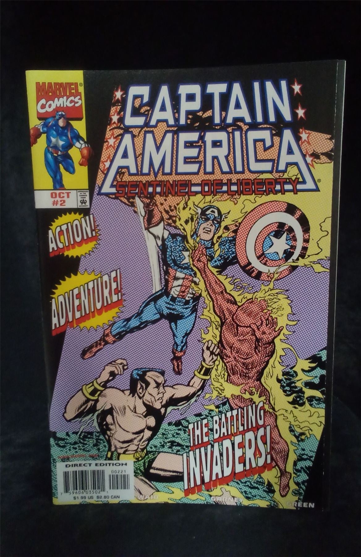 Captain America: Sentinel of Liberty #2 1998 Cover B Marvel Comics Comic Book