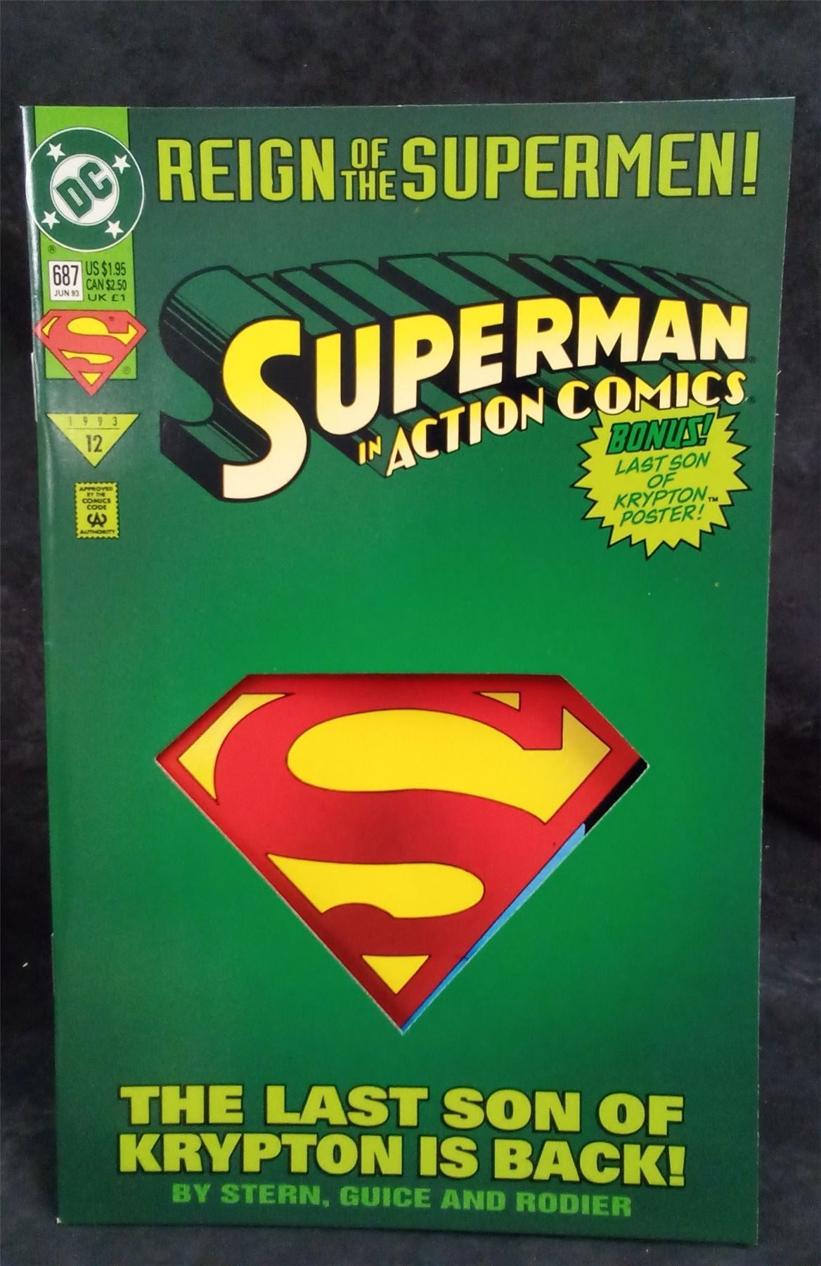 Action Comics #687 Logo Cover 1993 DC Comics Comic Book